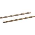 Silverline Metaalboor HSS-E - Cobalt - DIN388 - 2,5 mm - 2 Stuks