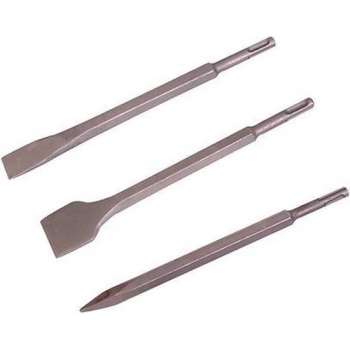 SDS+ Beitel set 25cm 3 delige set sds-plus gehard staal