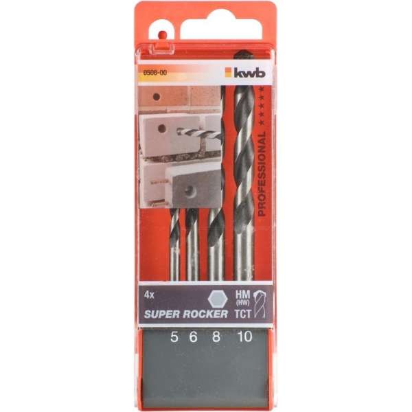 KWB Rocker Betonborenset 6-kant - 5-10 mm - 4-delig KWB Rocker Betonborenset 6-kant - 5-10 mm - 4-delig