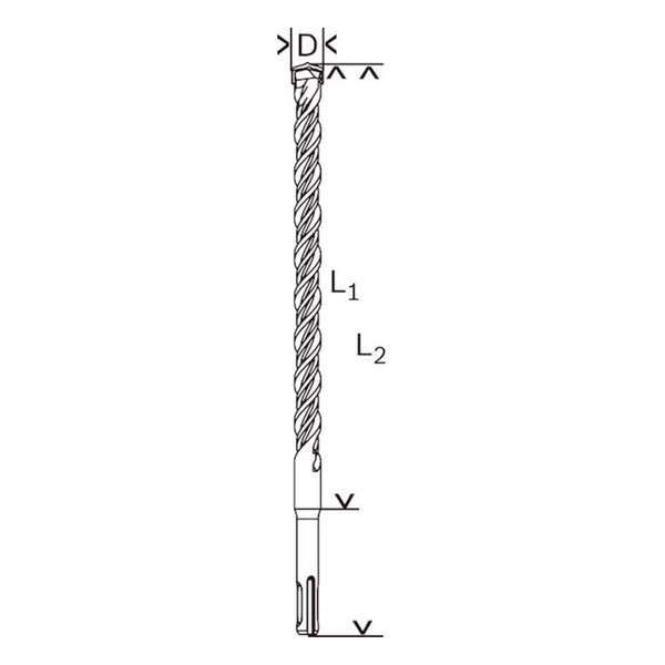 Bosch - Hamerboren SDS-plus-5 8 x 550 x 615 mm Bosch - Hamerboren SDS-plus-5 8 x 550 x 615 mm