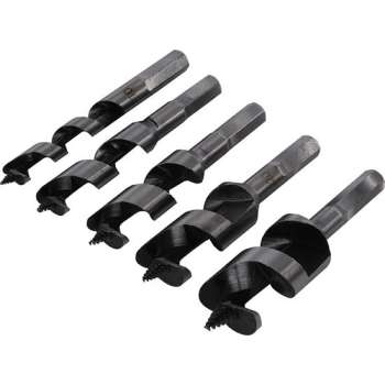 Silverline Korte Slangenboor Set 10 t/m 25 mm. - 5 Delig