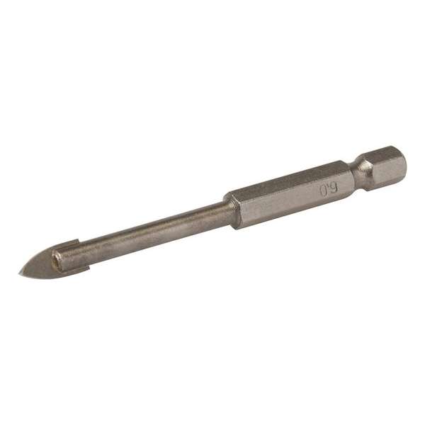 Silverline Tegelboor - Glasboor - 6 mm. - Bitaansluiting Silverline Tegelboor - Glasboor - 6 mm. - Bitaansluiting