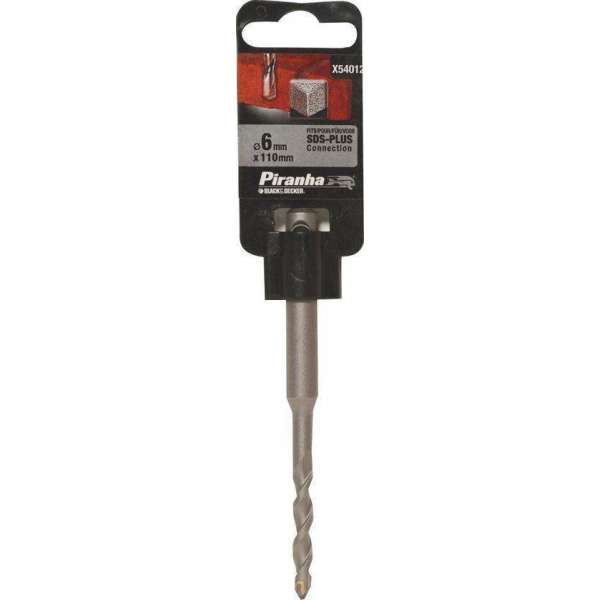 Piranha SDS+ betonboor, 110 mm 6mm X54012 Piranha SDS+ betonboor, 110 mm 6mm X54012