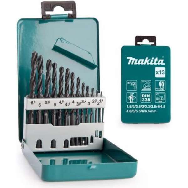 Makita D-54075 HSS-boorset (13-delig) Makita D-54075 HSS-boorset (13-delig)