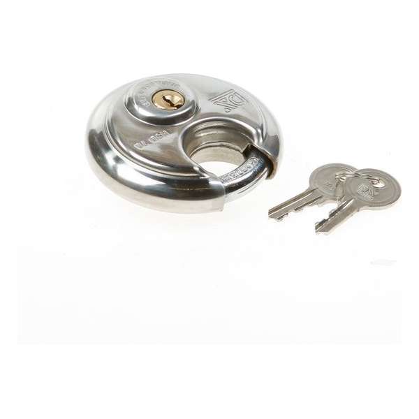 DX DX discusslot dia 70mm rvs op sleutelnummer 703 DX DX discusslot dia 70mm rvs op sleutelnummer 703