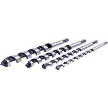 Slangenboor set 4-delig 6-kantige opname