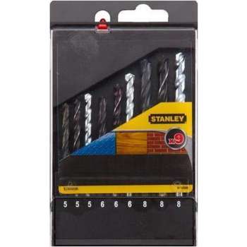 Stanley boorcassette metaal/steen/hout - 9 stuks