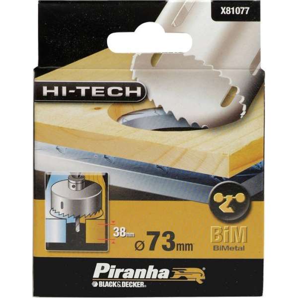 Piranha HI-TECH gatenzaag bimetaal 73 mm X81077 Piranha HI-TECH gatenzaag bimetaal 73 mm X81077