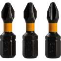 Triton Kruiskop Impact Schroefbit - PH2 - 25 mm. - 3 stuks
