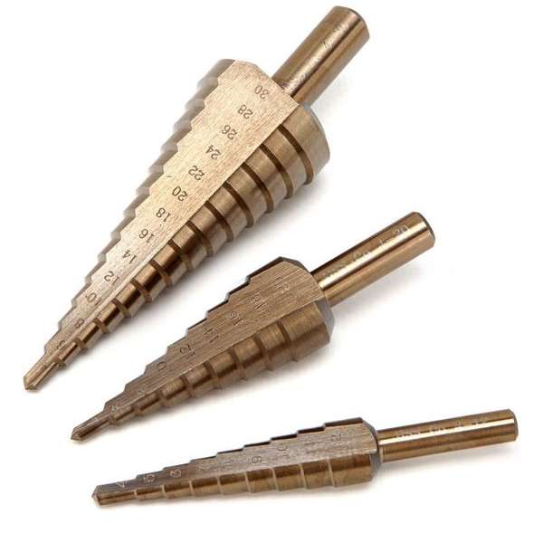 HBM 4 - 12 mm HSS - 5% Cobalt Trapgatboor / Stappenboor HBM 4 - 12 mm HSS - 5% Cobalt Trapgatboor / Stappenboor