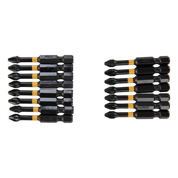 Pozidriv impact schroefbit, 15 pk. PZ2, 50 mm Pozidriv impact schroefbit, 15 pk. PZ2, 50 mm