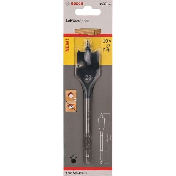 Bosch - Speedborenset Self Cut Speed, zeskant 28 x 152 mm Bosch - Speedborenset Self Cut Speed, zeskant 28 x 152 mm