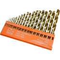 HSS Titanium Metaalboren spiraalboor set 19 delig  maat 1 t/m 10mm metaal boor