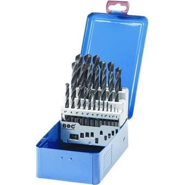 Bohrcraft borenset DIN 338 spiraalboren HSS 25-delig Bohrcraft borenset DIN 338 spiraalboren HSS 25-delig