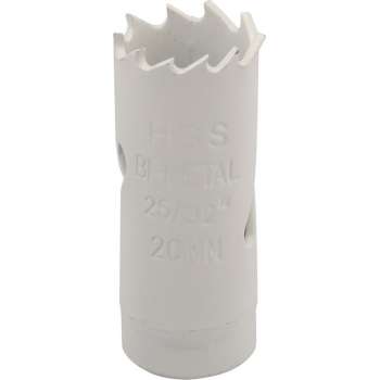 Silverline Bimetalen Gatenzaag - Ø 20 mm. - Aluminium, brons, koper, PVC, acryl en hout