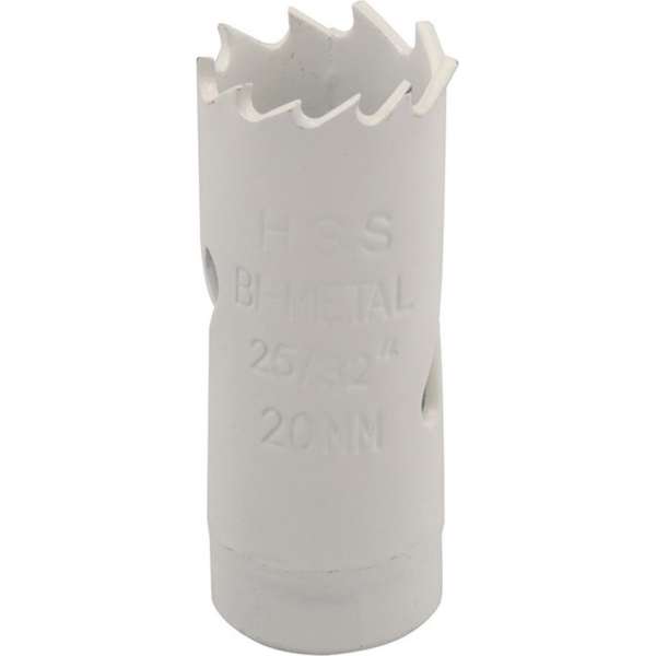 Silverline Bimetalen Gatenzaag - Ø 20 mm. - Aluminium, brons, koper, PVC, acryl en hout Silverline Bimetalen Gatenzaag - Ø 20 mm. - Aluminium, brons, koper, PVC, acryl en hout