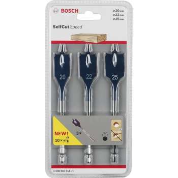 Bosch 3-delige speedborenset Self Cut Speed - 20/22/25 X 152MM