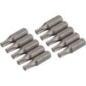 Silverline T25 Cr-V schroevendraaier bits, 10 stuks T25