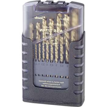 KWB HSS Titan Borenset - 1-10 mm - 19-delig