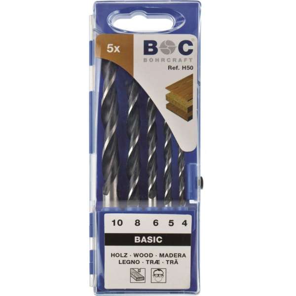 Bohrcraft houtborenset 5-delig Bohrcraft houtborenset 5-delig