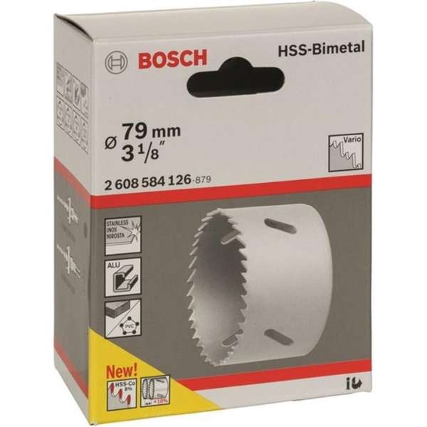 Bosch - Gatzaag HSS-bimetaal 79 mm, 3 1/8" Bosch - Gatzaag HSS-bimetaal 79 mm, 3 1/8"