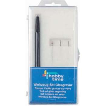 Tool set glass engraving/ werktuig set glasgrvure met originele-diamant-graveerstiften