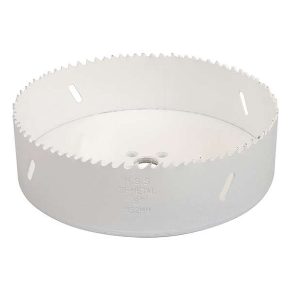 Silverline Bimetalen Gatenzaag - Ø 152 mm. - Aluminium, brons, koper, PVC, acryl en hout Silverline Bimetalen Gatenzaag - Ø 152 mm. - Aluminium, brons, koper, PVC, acryl en hout