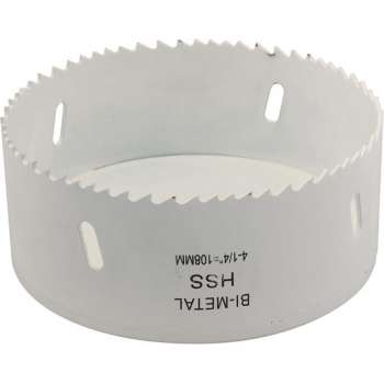 Silverline Bimetalen Gatenzaag - Ø 108 mm. - Aluminium, brons, koper, PVC, acryl en hout