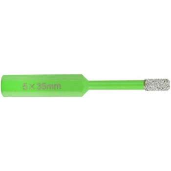 Reca Diamantboor / tegelboor Diadrill keramiek zeskant - 5 mm - mini - droog - met koelwas
