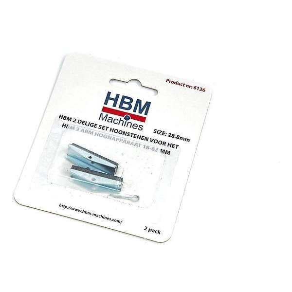 HBM 2 Delige set Hoonstenen voor het HBM 2 ARM Hoonapparaat 18 - 63 mm.