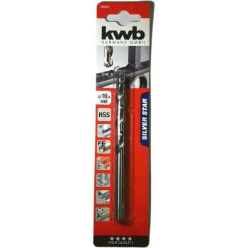 KWB HSS Silverstar Metaalboor op Kaart - 10 mm