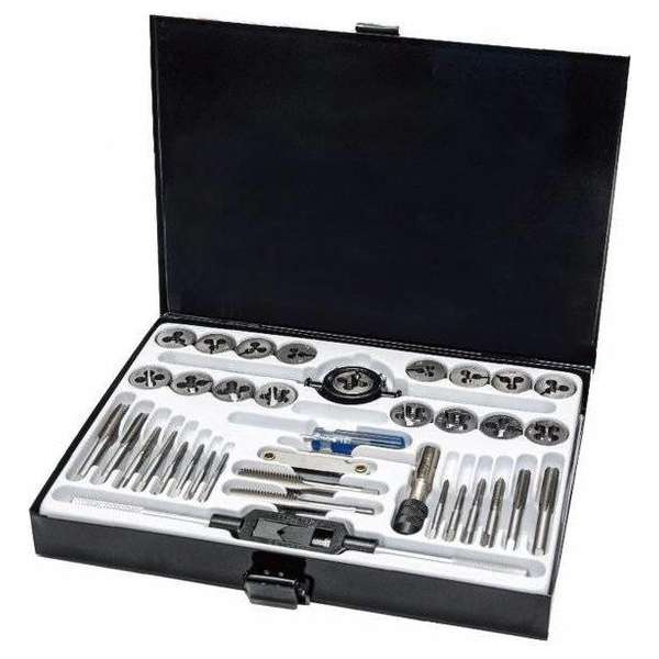 Autojack Metrische Tap- en Snijplaten Set 40-delig TDS40 Autojack Metrische Tap- en Snijplaten Set 40-delig TDS40