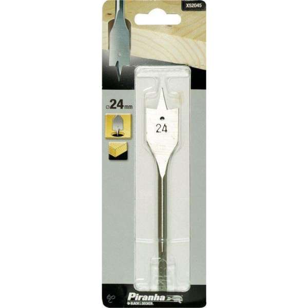 Piranha Platte houtboor (speedboor) 24mm X52045 Piranha Platte houtboor (speedboor) 24mm X52045