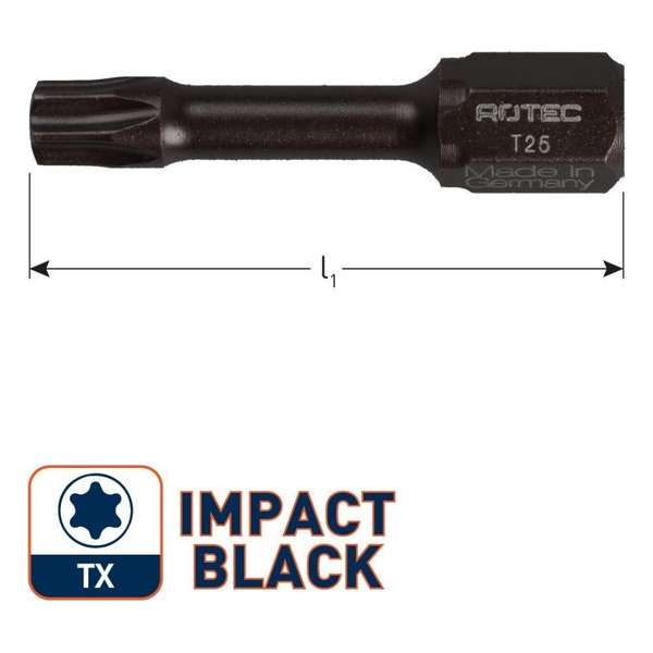 IMPACT Torx bit T15 L30mm. (10st.)