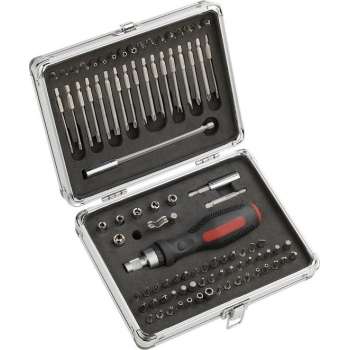 KWB Bit-Set in Aluminiumkoffer - 92-delig