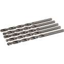 Silverline Lange Metaalboor Rolgewalst HSS-R - 8 x 165 mm - 5 stuks