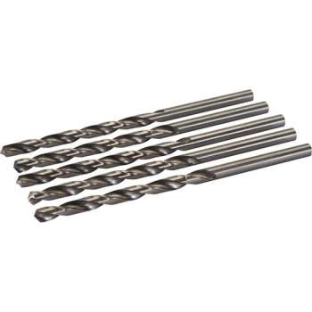 Silverline Lange Metaalboor Rolgewalst HSS-R - 8 x 165 mm - 5 stuks