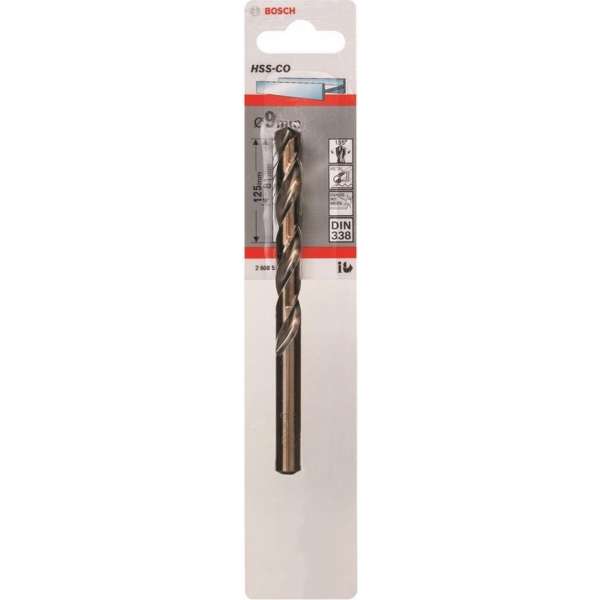 Bosch Metaalboren HSS-Co, Standard 9 x 81 x 125 mm Bosch Metaalboren HSS-Co, Standard 9 x 81 x 125 mm