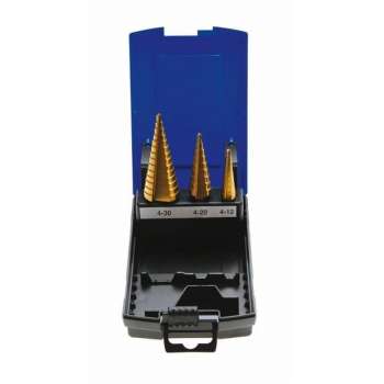 BGS - Stappenboor set - HSS - 4mm - 12 mm / 4 - 20mm -/ 4 - 30mm - BGS 1624