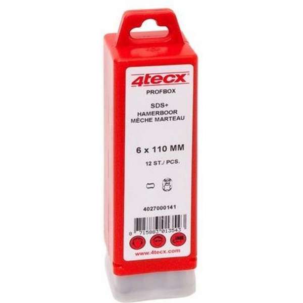 4Tecx Hamerboor 12X100/160 Sds 6/Box 4Tecx Hamerboor 12X100/160 Sds 6/Box