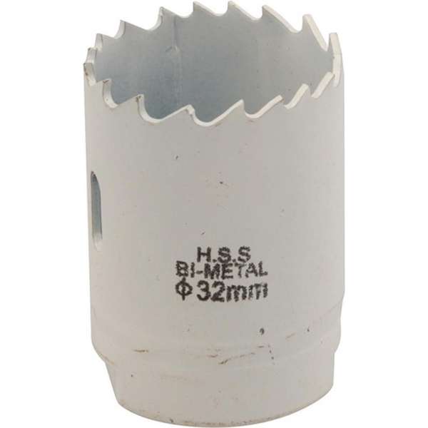 Silverline Bimetalen Gatenzaag - Ø 32 mm. - Aluminium, brons, koper, PVC, acryl en hout Silverline Bimetalen Gatenzaag - Ø 32 mm. - Aluminium, brons, koper, PVC, acryl en hout