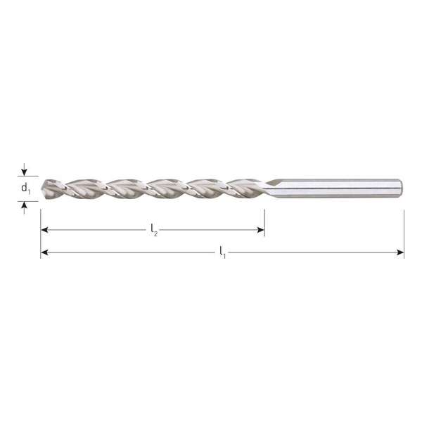 Houtspiraalboor HSS DIN338 TLS ø4 78/119 mm Houtspiraalboor HSS DIN338 TLS ø4 78/119 mm
