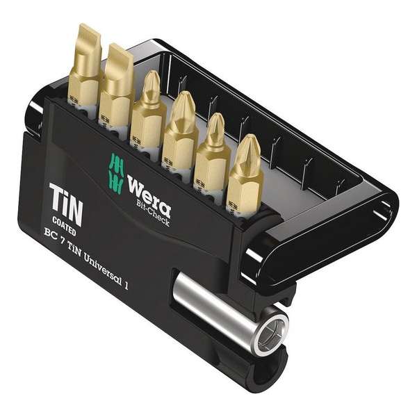 WERA - BIT-CHECK 7 - TIN - UNIVERSAL 1 - 7-DELIG WERA - BIT-CHECK 7 - TIN - UNIVERSAL 1 - 7-DELIG