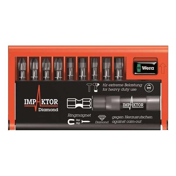 Wera Bitset Impaktor 8740/51 10xdiv Wera Bitset Impaktor 8740/51 10xdiv
