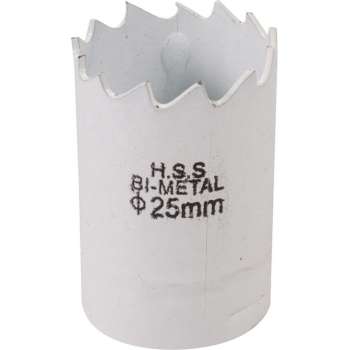 Silverline Bimetalen Gatenzaag - Ø 25 mm. - Aluminium, brons, koper, PVC, acryl en hout