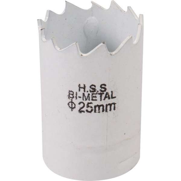 Silverline Bimetalen Gatenzaag - Ø 25 mm. - Aluminium, brons, koper, PVC, acryl en hout Silverline Bimetalen Gatenzaag - Ø 25 mm. - Aluminium, brons, koper, PVC, acryl en hout