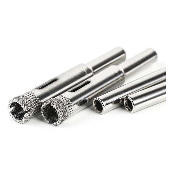 Diamantboor - Tegelboorset 6, 8, 10 en 12mm (4 delig) Diamantboor - Tegelboorset 6, 8, 10 en 12mm (4 delig)