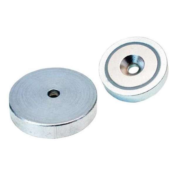 NdFeB-magn. plaatgrijper m.boor 20 x 6,0 mm FORMAT NdFeB-magn. plaatgrijper m.boor 20 x 6,0 mm FORMAT