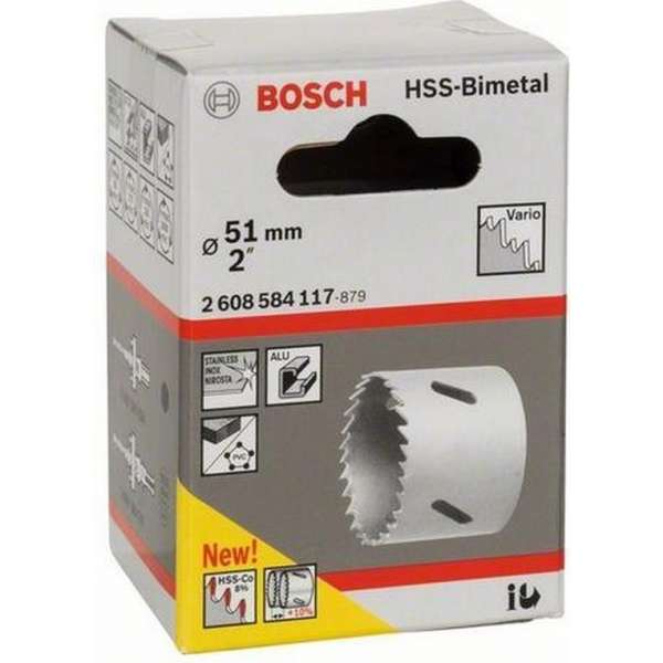 Bosch - Gatzaag HSS-bimetaal 51 mm, 2" Bosch - Gatzaag HSS-bimetaal 51 mm, 2"