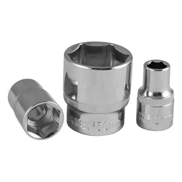 JBM Tools | 1/2" korte zeskantkop 11 mm - verchroomd JBM Tools | 1/2" korte zeskantkop 11 mm - verchroomd